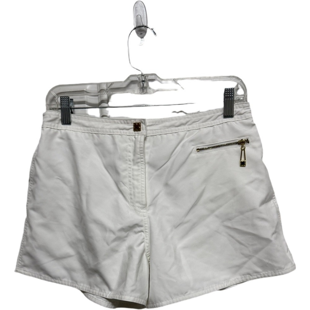 Liz Claiborne Swimwear White Board Shorts Size Small Beach Cover Up Swim Shorts